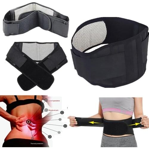 Adjustable Tourmaline Self-heating Magnetic Therapy Waist Belt Lumbar Support Back Waist Support Brace Double Banded aja lumbar