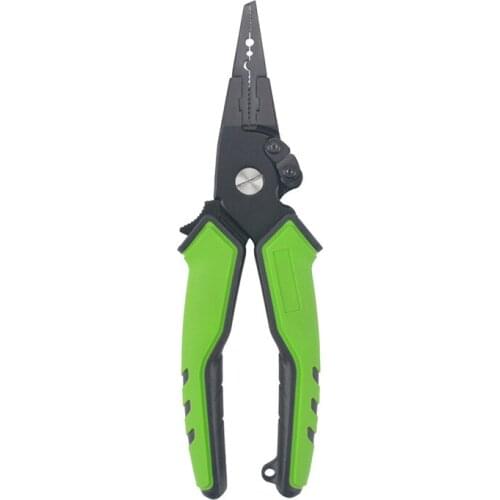 Aluminum Alloy Fishing Pliers multi-function Hook Remover Line Cutter Self Locking Pliers Scissors Tool