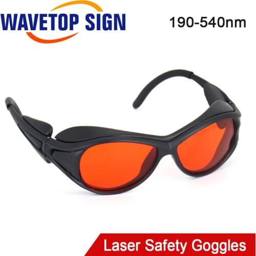 WaveTopSign UV & Green Laser Safety Goggles 190-540nm Shield Protective Glasses Protection Eyewear