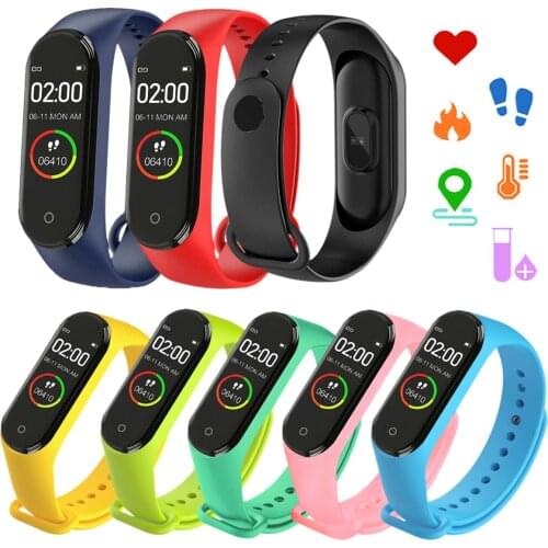 Convenient M4 Smart Wristband Pedometer Calories Camera Remote Bluetooth-Compatible Mens Sports Fitness Watch Alarm Clock