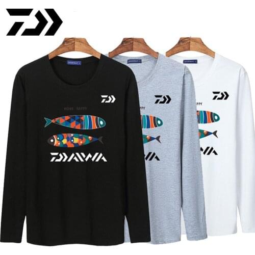DAWA Breathability Fish Frinting Shirt Quick Dry Jersey Fishing Clothing Jersey Long Sleeve Cotton Sunscreen Fishing Jersey