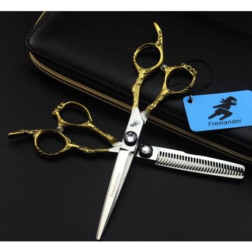 Japan 6 Inch Salon Hair Cutting Shear Hairdressing Scissors Hair Professional Barber Scissors Set Makas