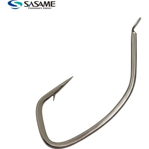 Japan SASAME Fishing Hooks for Sea Bass Rock Fish Hook Barbed Twisted Salterwater High Carbon Steel Hooks Livebait Hooks Sliver