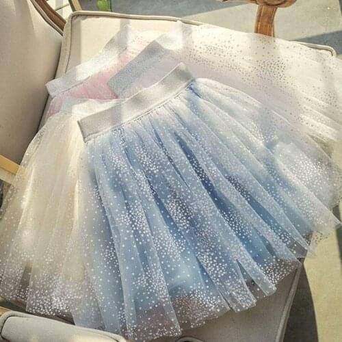 Girls Skirts 2021 New Children Clothing Summer Baby Girl Fluffy Gauze Skirt Short Western Style