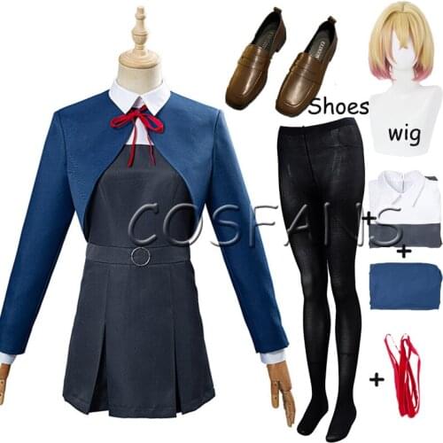 Anime Love Live Cosplay Costumes Shibuya Kanon School JK Uniforms Skirt Coat Tie Full Set Anime Costumes for Women Wig shoes