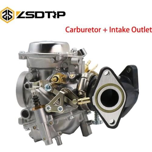 ZSDTRP Motorcycle Carburetor With Adapter XV250 XV125 QJ250 XV 250 XV 125 Carburetor Assy For Yamaha Virago 125 XV125 1990-2014