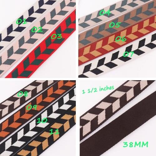 1 1/2" nylon webbing dog accessories Strap Bag Webbing Belt sangle coton buckles Dog Collar Woven Trim Bag By the Yard-38MM