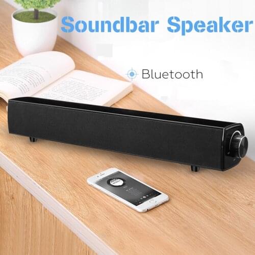 10W Bluetooth Speaker Soundbar 4500mAh Wireless Bass Stereo Subwoofer USB Aux 3.5mm For Home Theatre Smartphone PC