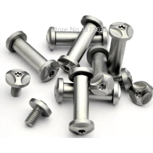 2PCS 5MM/6MM Knife Handle Fastening Screws Rivets On The Lock Screws Rivets Shank Tool CNC Engraving Mill Handle Screw Rivets