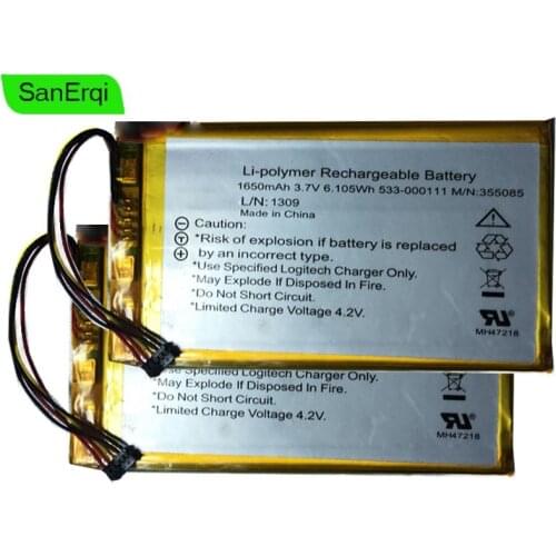 1650mAh Battery 533-000111 for Logi tech M/N:355085 L/N:1309 16650MAH battery
