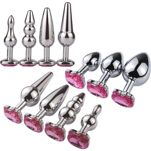 New Butt Plug Metal Crystal Jewelry Cat Face Butt Plug Stimulator Sex Toy Dildo Anal Plug Gay Anal Bead For Adult Game bdsm toys