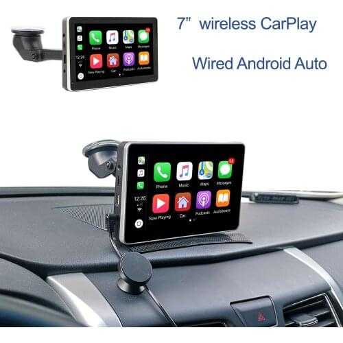 7" Car Portable Wireless Apple CarPlay Wired Android Auto Multimedia Bluetooth Navigation System for Hyundai Kia Ssang Yong