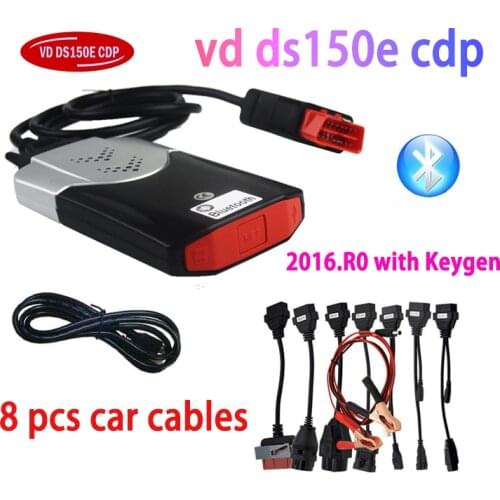 FreeShip 2019 VD DS150E CDP Bluetooth 2016.R0 with Keygen on cd Diagnostic for delphis Cars truck OBD2 obdii Scanner pro