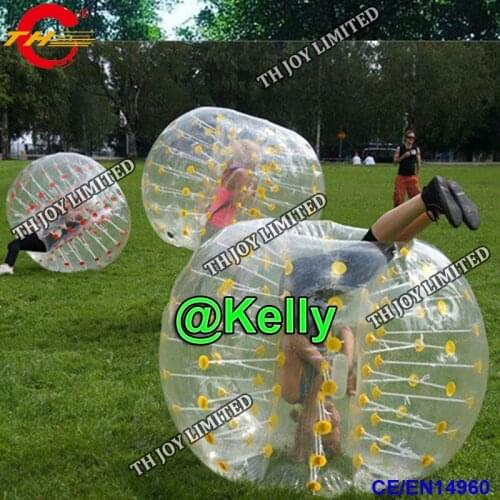 Free air shipping 6pcs per lot inflatable bumper ball, commercial inflatable bubble ball, durable soccer bumper ball body balls