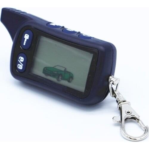 TZ 9010 LCD Remote Control Keychain for Russian Tomahawk TZ9010 two way car alarm system TZ-9010 Key Chain Engine Starter