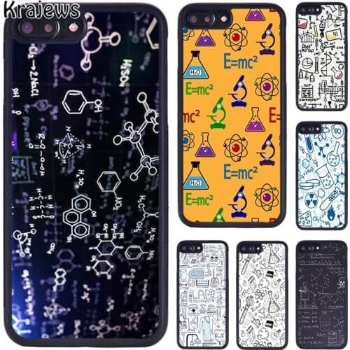 Krajews Chemistry Mathematics phone Case For iPhone 5 6S 7 8 Plus 11 12 Pro X XR XS Max Samsung Galaxy S6 S7 S8 S9 S10 plus