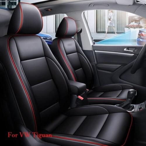 Custom car seat cover For Volkswagen Tiguan 2013 2014 2015 2016 2017 2018 Waterproof leather protective cover car styling