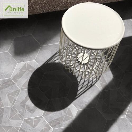 Funlife® Hexagon Kitchen Anti-Slip Ground Stickers Self-Adhesive Waterproof DIY Decorative Removable Bathroom PVC Floor Stickers