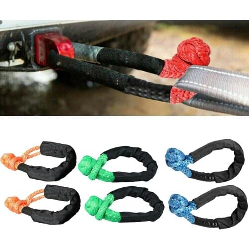 Flexible Synthetic Soft Shackle Recovery for Truck Jeep Farming Boating