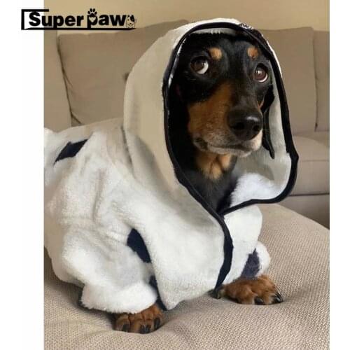 French Bulldog Bathrobe Pajamas Pet Dog nighty Clothes For Small Medium Dogs Pug Yorkie Coat Jacket Costume Dropshipping YKC18