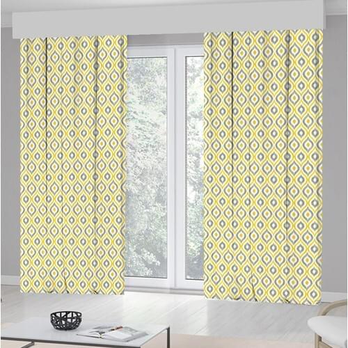 Kozzy Home RFE0476 Satin Printed Single Wing Backdrop Curtain 135X 270 cm