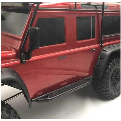 2pcs Metal Pedals Side Steel Sliders Footboard for 1/10 Traxxas TRX4 Defender T4 RC Crawler Car Accessories