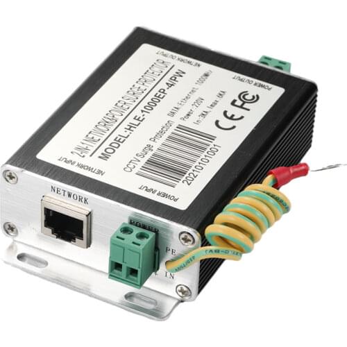 Lightning Protection port/DC system Arrester Gigabit Network two-in-one protection device 1000M IP Camera Surveillance Video