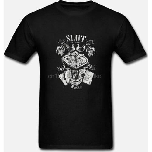 Newest 2019 Men Fashion T-Shirt 1488 Slot Lucky 7 Sleven Vegas Las Casino Spielautomat Gambler Skat Summer Style
