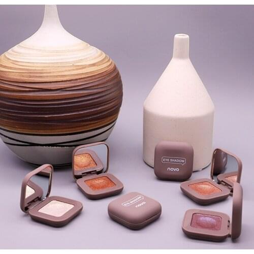 NOVO Eyeshadow 2021New Palette Holographic Shiny Matte Glitter Pigment Eye Shadow Pallete Metallic Diamond Makeup Palette