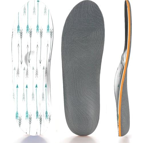 Memory Foam Arrow Pattern Orthotic Arch Support Shoe Inserts Insoles for Men and Women Orthopedic Insole