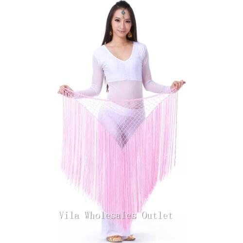 Belly dance waist chain hip scarf sequins bandage Dance belt 13 colors for your choice B-002