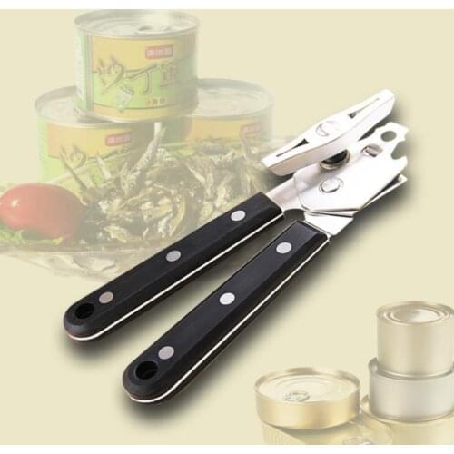 Professional Can Opener Stainless Steel Tin Can Opener Multifunctional Beer Bottle Grip Can Opener Kitchen Tool