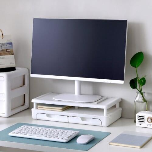 Adjustable PC Computer Stand Bracket Monitor Screen Riser Multifunctional Desk Drawer Organizer Storage Shelf Laptop Base Holder