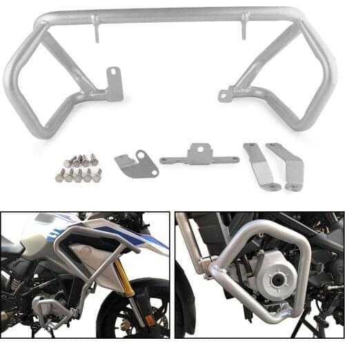 Sliver Steel Motorcycle Lower Engine Guard Highway Crash Bar Protector For BMW G310GS G310R 2017 2018