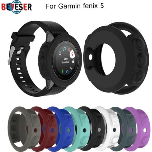 Silicone Protective Case Cover For Garmin fenix 5 fenix 5 plus Wristband Bracelet Protector Shell Smartwatch Accessories case