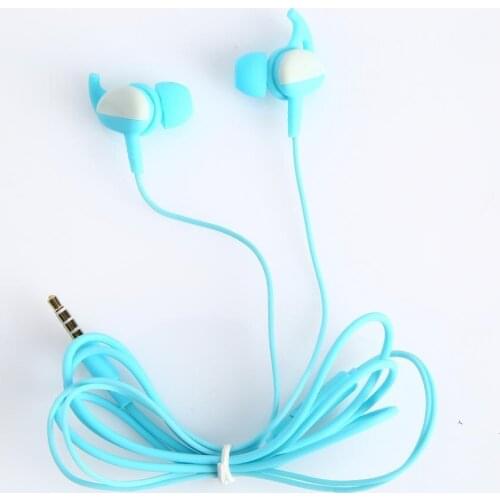 Universal 3.5mm Jack Noise Reduction In-ear Earphone Bass Stereo Wired Headset Anti-winding Lightweight for Huawei