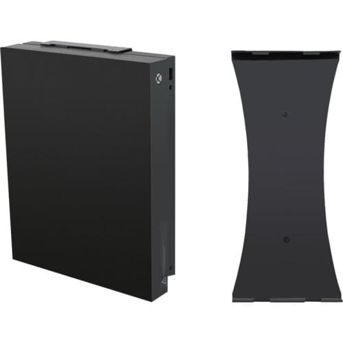 1Pcs Vertical Cradle Wall Bracket Mount Holder Stand Gaming Accessory Replacement Hanging Stand for XboxOne X Game Console Black