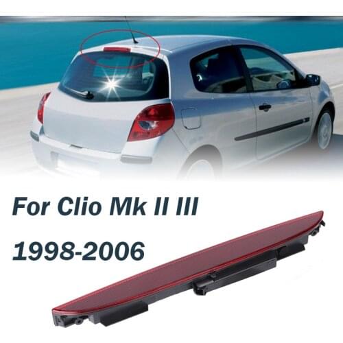 3Rd Rear Third Brake Light Stop Lamp For Renault Clio Mk II III 1998-2000-2003-2006 Rear High Level Stop Light Brake Car LED