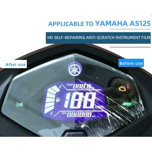 Motorcycle Speedometer TPU Scratch Proof Protection Film Dashboard Screen Instrument Film For YAMAHA AS125