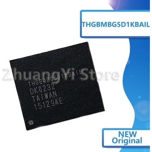 1pcs/lot THGBMBG5D1KBAIL THGBMBG6D1KBAIL 153 balls emmc LCD TV repair hard disk mobile phone chip IC font