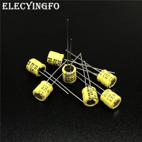 10pcs/100pcs 4.7uF 50V4.7uf ELNA CE-BP 6.3x7mm 50V4.7uF Bipolar Audio Capacitor Yellow