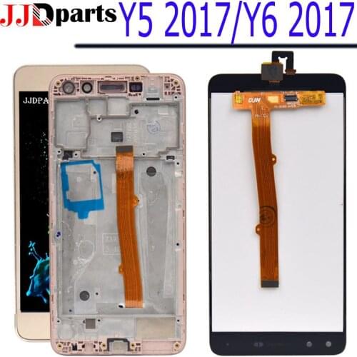 100% Tested for Huawei Y5 2017 LCD Display Touch Screen Digitizer Assembly With Frame 5.0 inch lcd For huawei y6 2017 lcd Screen