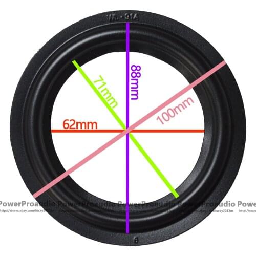 20pcs 4 inch Repair woofer Rubber Surrounds For 97 88 70 62mm