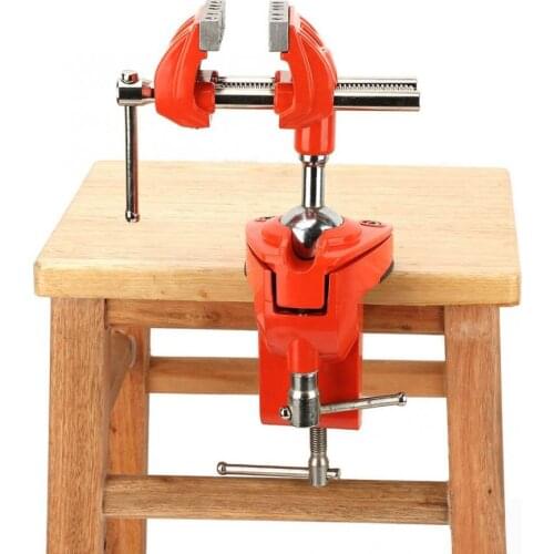 360 Rotating Clamp Vise Adjustable 70mm Jaw Width Vise Table Clamp for Workbench Woodwork table vise