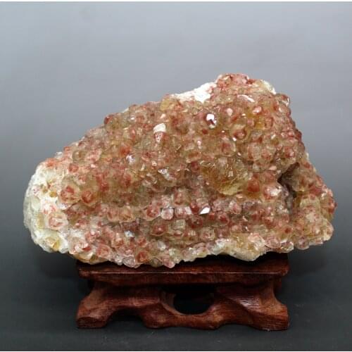 969g natural Red heart Calcite mineral specimen stones and crystals healing crystals quartz gemstones free shipping