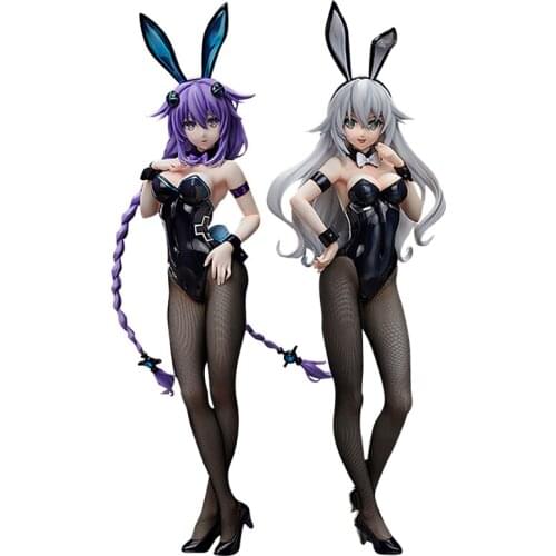 Anime Hyperdimension Sexy Girls Figures Neptunia FREEing Purple Heart Bunny girl PVC Action Figure Collection Model Toys Doll