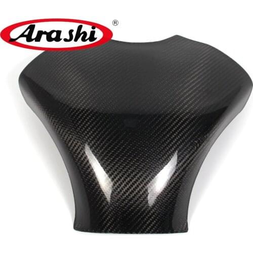 Arashi For KAWASAKI Ninja ZX6R 2007 2008 Carbon Fiber Tank Cover Gas Guard Protector ZX-6R ZX 6R Motorcycle Accessories Shield