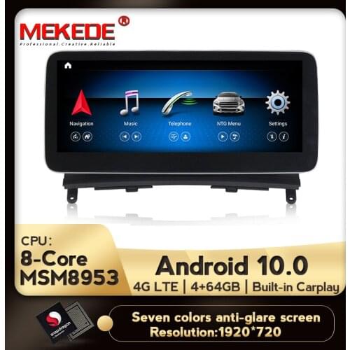 MSM8953 4G+64G android 10.0 Car multimedia Player Navigation for Mercedes Benz C-Class W204 2008-2010 Blu-ray anti-glare screen