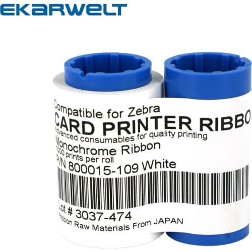 Zebra 800015-109 Ribbon White Signature Panel 1000prints for Zebra i C Series Printer P310 P330i P430i