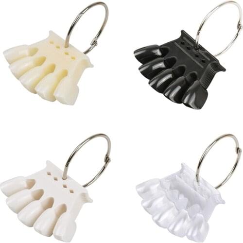 Four Color Nail Practice Show Nail Crown Shape Nail Color Card Plastic Swatch Nail Art Display Board Nail Art Tool